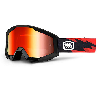 100% Strata Slash Mirror Red Lens мотоочки