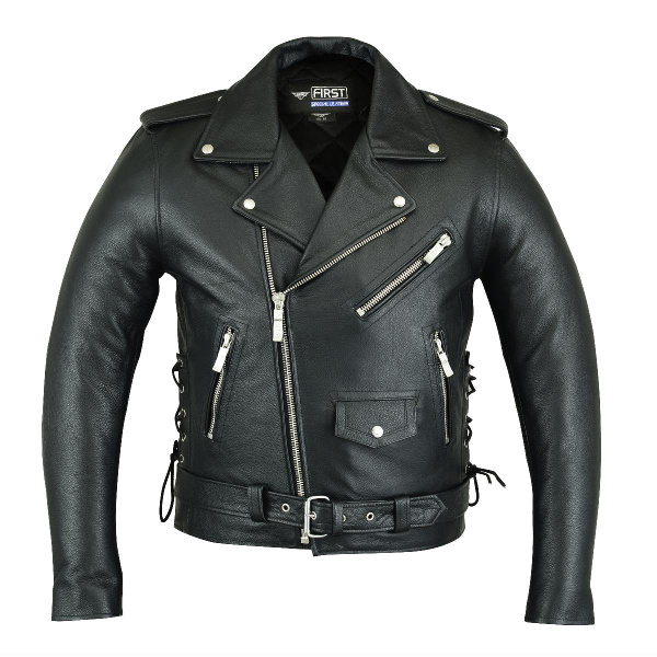 First M777 EAGLE Косуха мужская кожаная с орлом