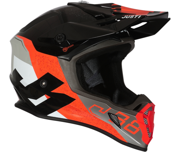 Just1 J38 Korner шлем кроссовый, оранжево-черный
