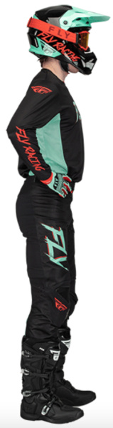 Fly Racing Kinetic S.E. Rave Black/Mint/Red комплект Fly Racing Kinetic S.E. Rave Black/Mint/Red комплект