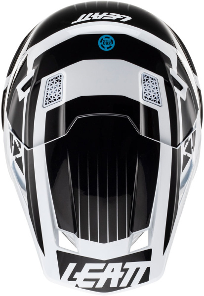 Leatt Kit Moto 7.5 V23 White шлем кроссовый + Velocity 4.5 мотоочки