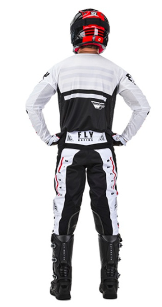 Fly Racing Kinetic K120 2020 комплект, черно-белый Fly Racing Kinetic K120 2020 комплект, черно-белый