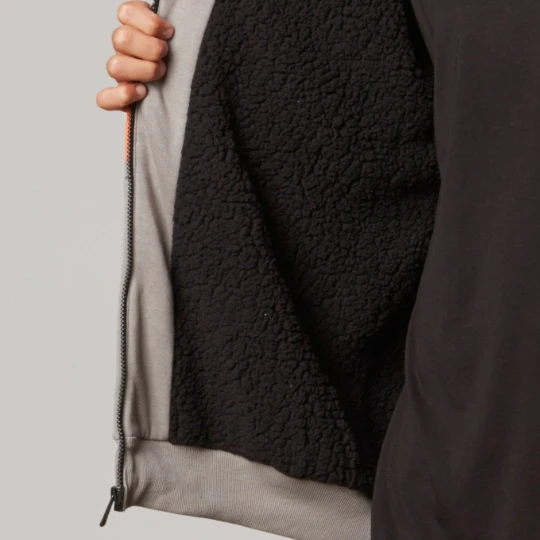 Fox Evanite Sherpa Zip Front Fleece толстовка, серый