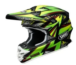 Shoei VFX-W Maelstrom TC-4 шлем кроссовый, желто-зеленый
