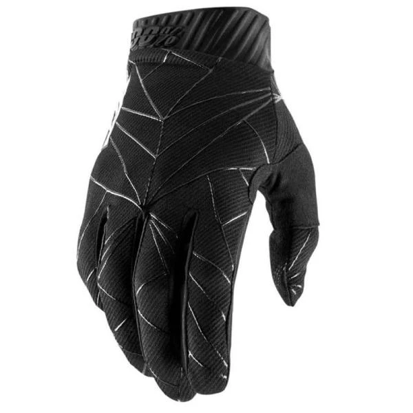100% Ridefit Black/White мотоперчатки