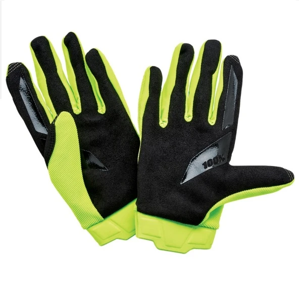 100% Ridecamp Fluo Yellow мотоперчатки, желтый