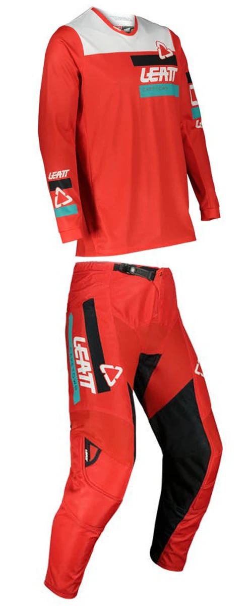 Leatt 3.5 Jr Ride Kit Red комплект подростковый, мотоштаны + джерси