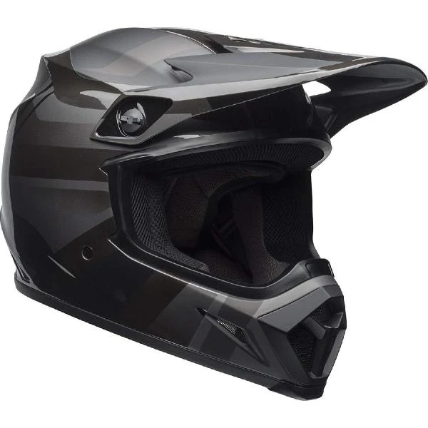Bell MX-9 Mips Blkout Maradr шлем кроссовый, серо-черный