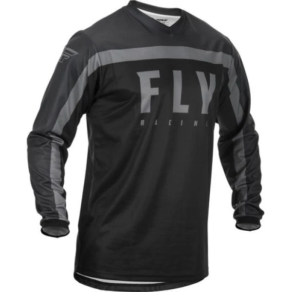 Fly Racing F-16 2020 джерси, черно-серый