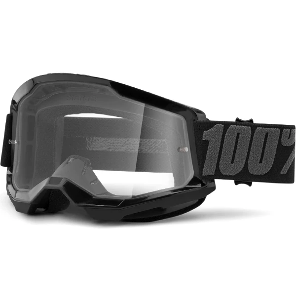 100% Strata 2 Black / Clear Lens мотоочки