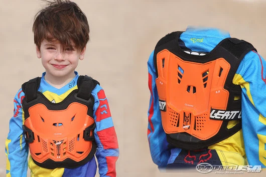 Leatt Chest Protector 2.5 Kids панцирь без плеч детский, оранжево-черный