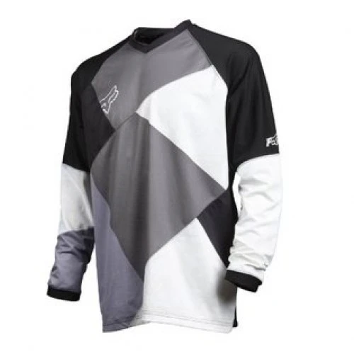 Fox Racing Freeride Aircool джерси, бело-серо-черный
