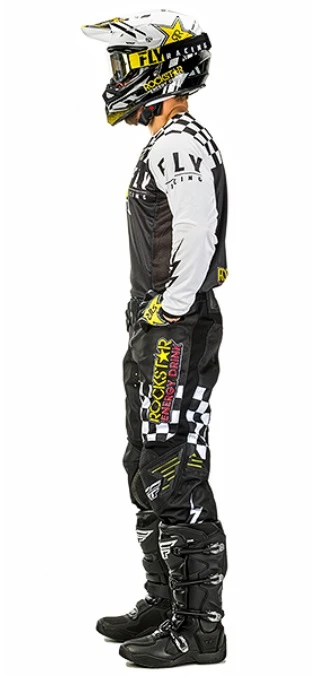 Fly Racing Kinetic Rockstar 2020 комплект, черно-белый