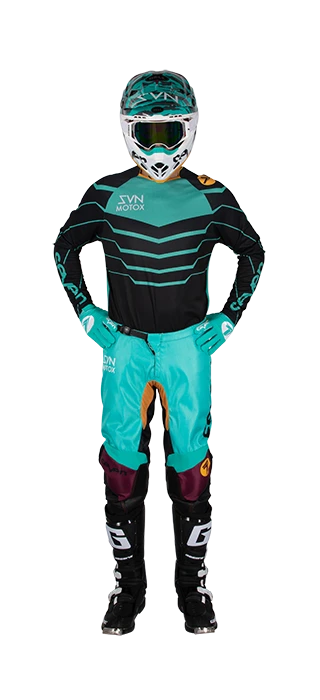Seven Annex Exo Black/Aqua мотоштаны