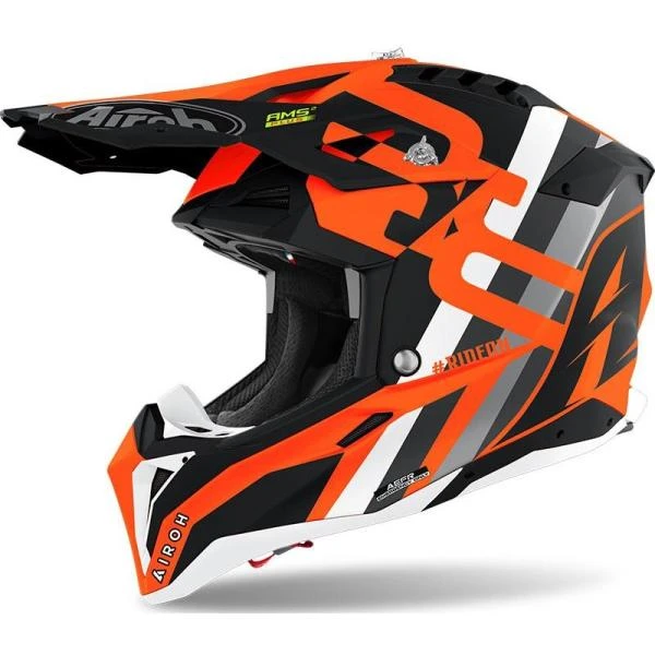 Airoh Aviator 3 Rainbow Orange Matt шлем внедорожный, оранжевый матовый