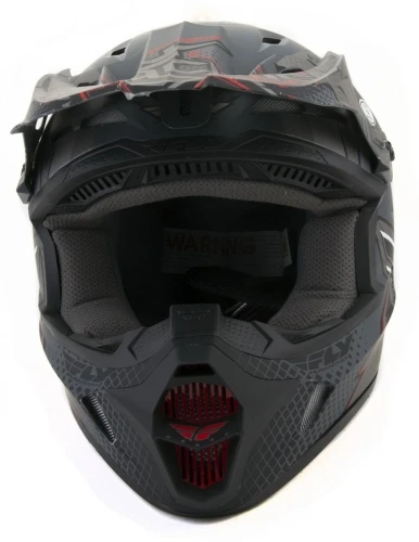 Fly Racing Kinetic Dash шлем подростковый, черно-серебристый матовый
