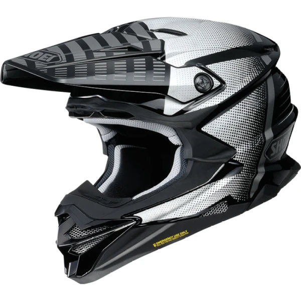 Shoei VFX-WR Blazon TC-5 шлем кроссовый, черно-белый