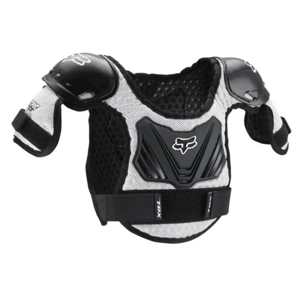 Fox PW1 Roost Deflector панцирь с плечами детский, черно-серебристый