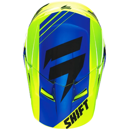 Козырек к шлему Shift V1 Assault Race, желто-синий