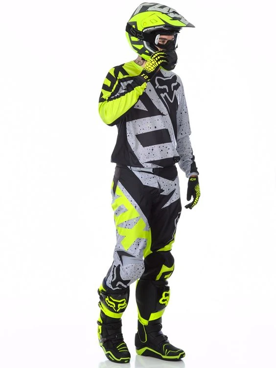 Fox Racing 180 Nirv комплект, серо-желтый
