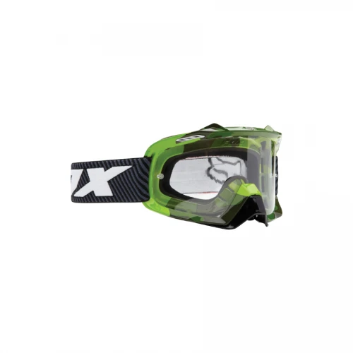Fox Airspc Camo мотоочки, зелено-черный, прозрачная линза
