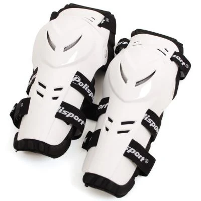 Polisport наколенники подростковые, налокотники взрослые, белый