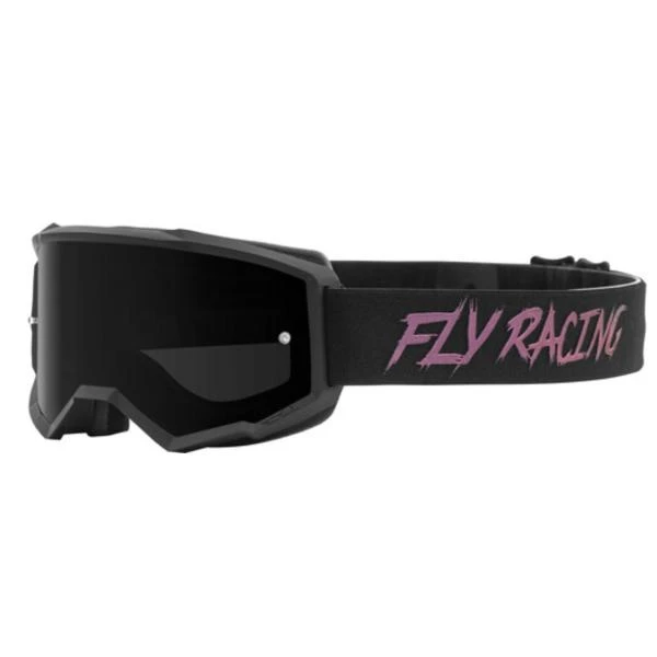 Fly Racing Zone 2021 Black/Fusion мотоочки подростковые, черная тонированная линза