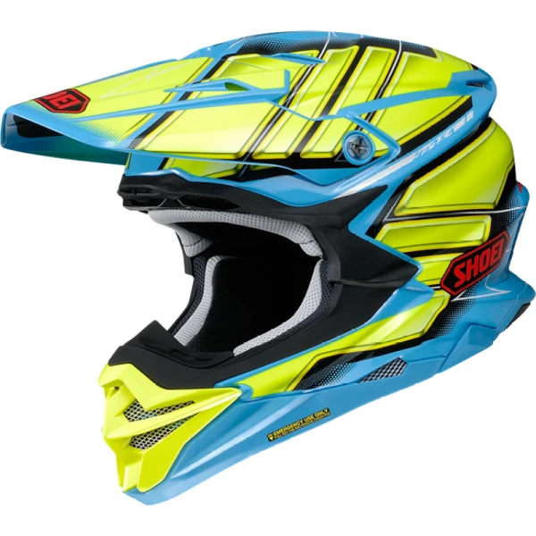 Shoei VFX-WR Glaive TC-2 шлем кроссовый, салатово-синий