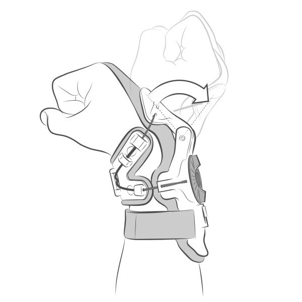 Mobius X8 Wrist Brace защита запястья, бело-черно-желтый