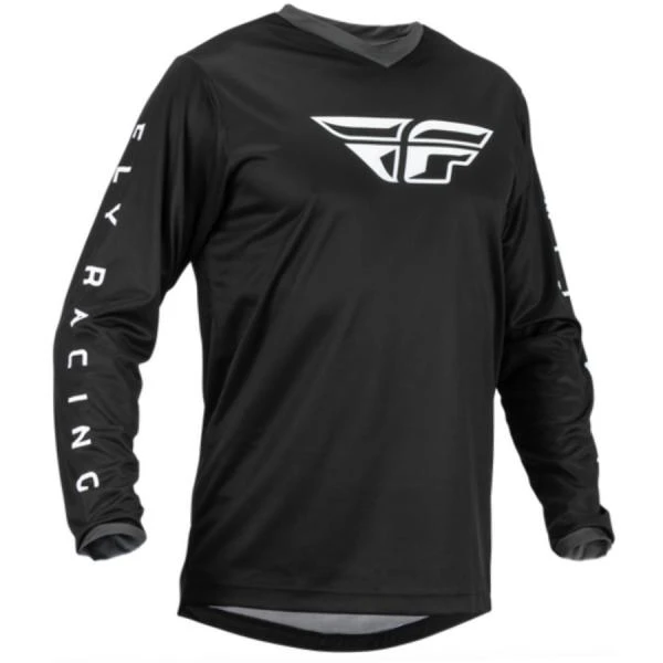 Fly Racing F-16 2023 Black/White джерси, черно-белый