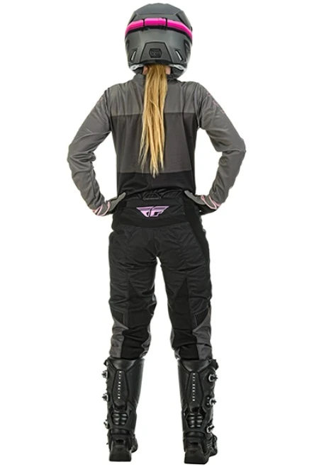 Fly Racing F-16 2022 комплект женский, серо-черно-розовый