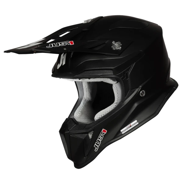 Just1 J18 Solid Matt Black шлем кроссовый