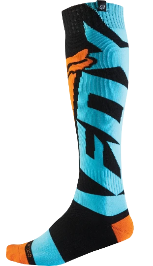 Fox Coolmax Shiv Thick мотоноски, черно-голубой
