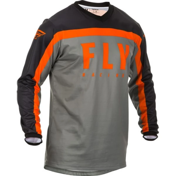 Fly Racing F-16 2020 джерси, серо-оранжево-черный