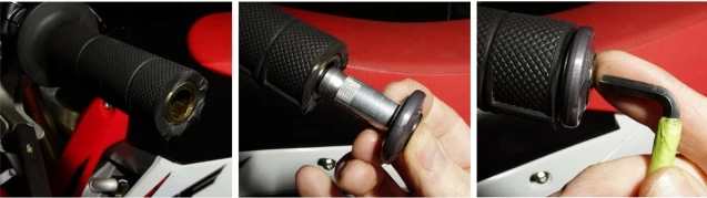 Cycra Grip Armor W/Bar End заглушки в торец руля, синий