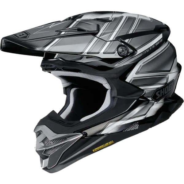 Shoei VFX-WR Glaive TC-5 шлем кроссовый, черно-белый