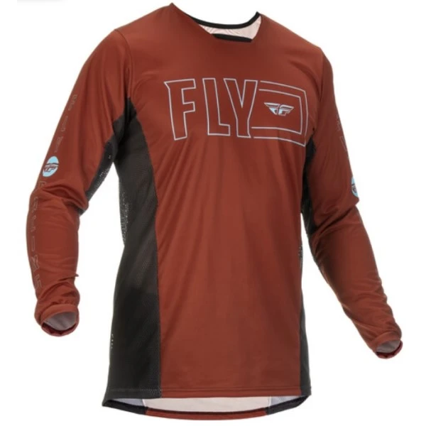 Fly Racing Kinetic Fuel джерси, кирпично-черный