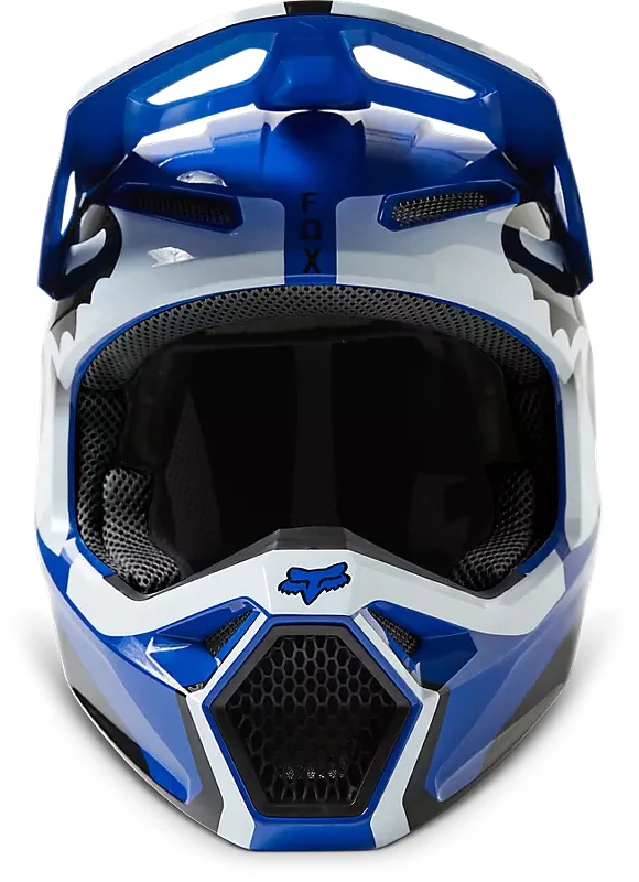 Fox Racing V1 Leed Blue шлем кроссовый