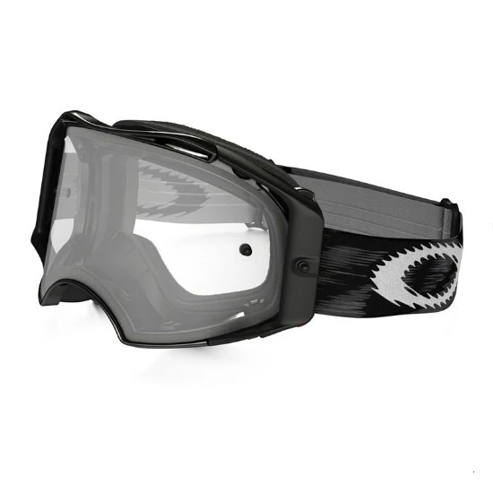 Oakley Airbrake Solid мотоочки черный, прозрачная линза (57-979)