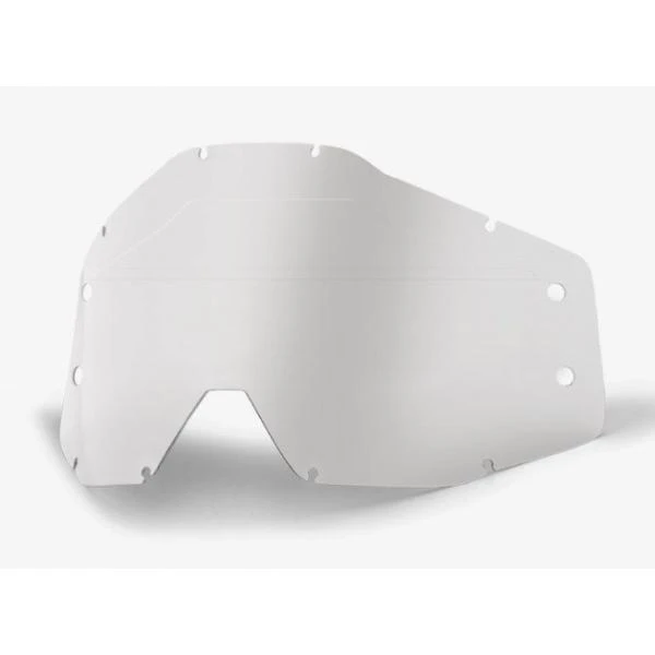 100% Forecast Lens No Bumps w/mud Visor Clear линза для установки системы перемотки