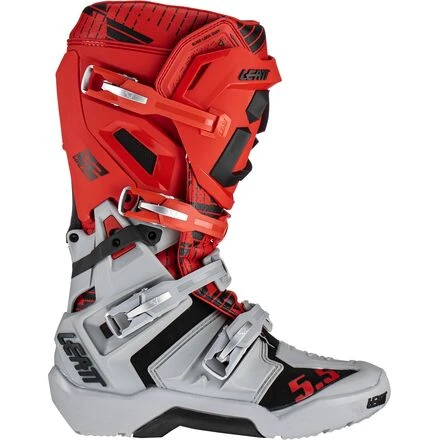 Leatt 5.5 FlexLock Enduro JW22 мотоботы, красно-серый