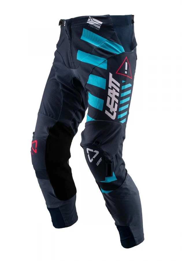 Leatt GPX 5.5 I.K.S 2019 мотоштаны, черно-голубой