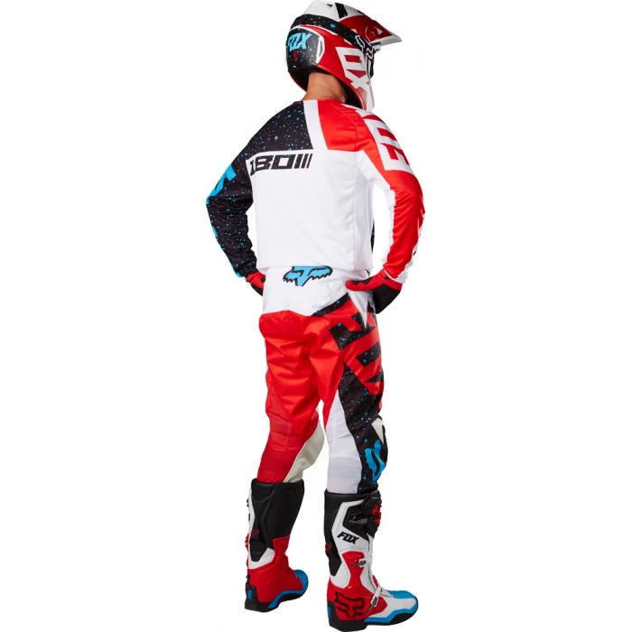 Fox Racing 180 Nirv комплект, бело-черно-красный