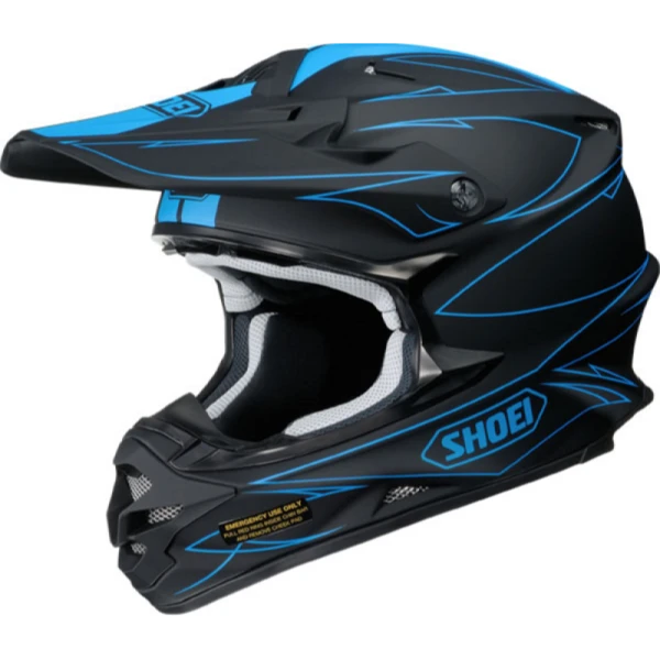 Shoei VFX-W HECTIC TC-2 шлем кроссовый, черно-синий матовый