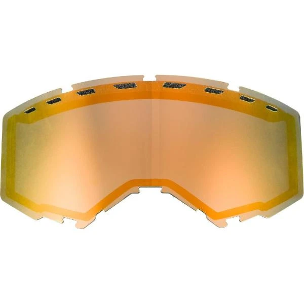 Fly Racing Focus/Zone Dual Lens With Vents Orange Mirror/Smoke линза