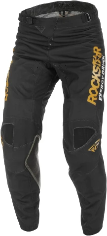 Fly Racing Kinetic Rockstar 2023 мотоштаны, черно-золотой