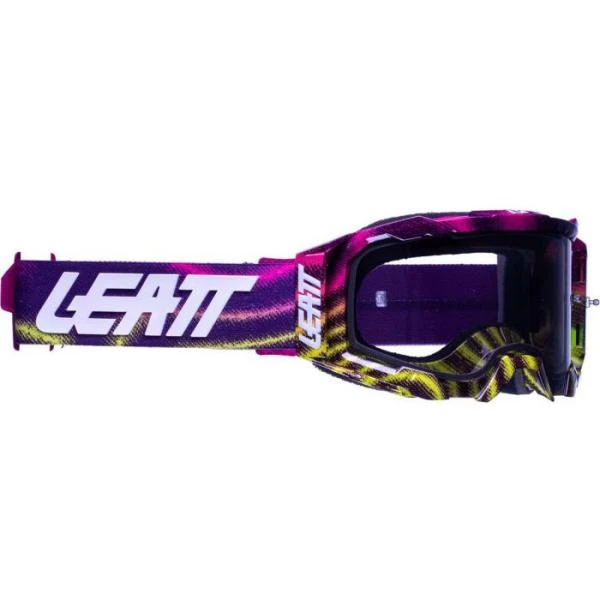 Leatt Velocity 5.5 Zebra Neon / Light Grey 58% мотоочки, двойная линза