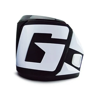 Накладка "G" на верх голенища мотобот Gaerne SG-12, бело-черный, левый