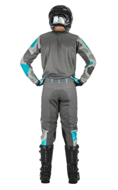 Fly Racing Kinetic K221 2021 комплект, серо-голубой