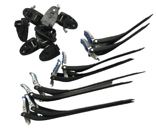 Fox Comp 5/5Y/3Y Buckle/Strap Kit стрепы к мотоботам с застежками, сине-красный (8 шт.)